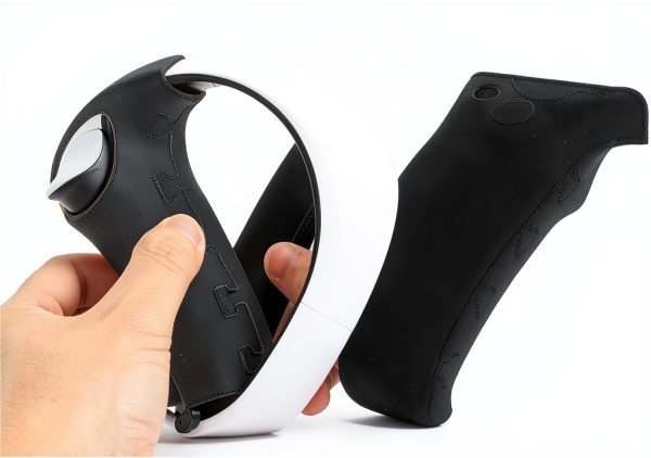 VR Controller Grip Cover ASHATA Silicone Anti Slip Black PS VR2-3