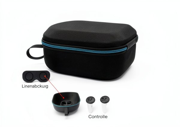 XINGFUDAO Meta Quest 3 VR Carrying Case Black Hard Protective Sleeve-2