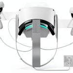 HiBloks Oculus Quest 2 Mount Charging Station with 7‑Color LED Light-0
