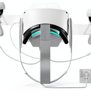 HiBloks Oculus Quest 2 Mount Charging Station with 7‑Color LED Light-0