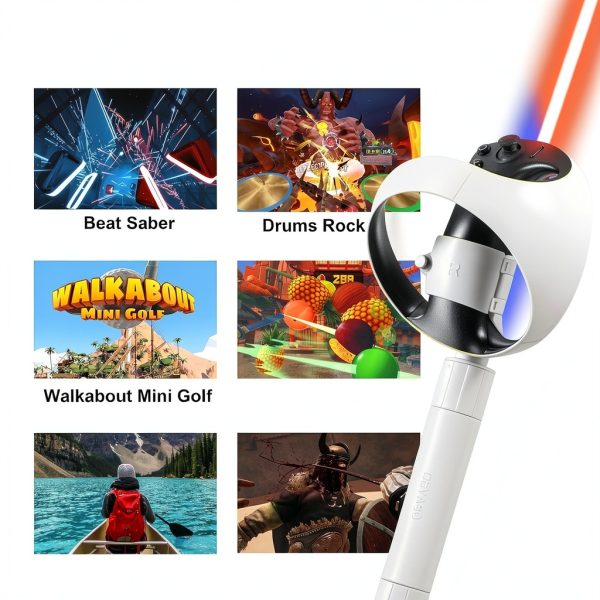 DEVASO PSVR2 Controller Arm Extension – Adjustable Grip Handles for-2