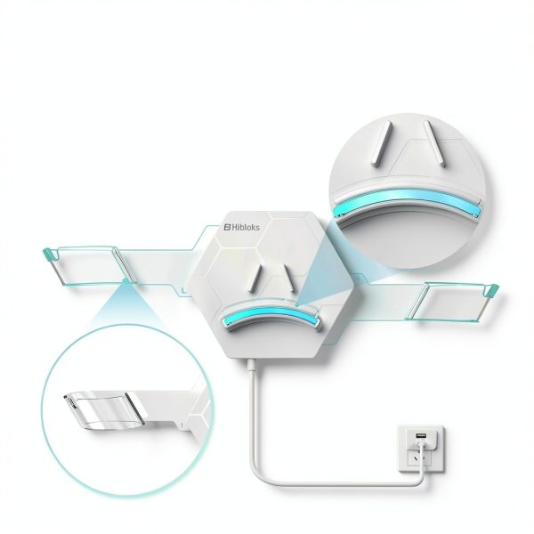 HiBloks Oculus Quest 2 Mount Charging Station with 7‑Color LED Light-1