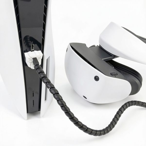 GEEKRIA PlayStation VR2 Cable Protector Spiral Sleeve Model SMPJ185-18-3