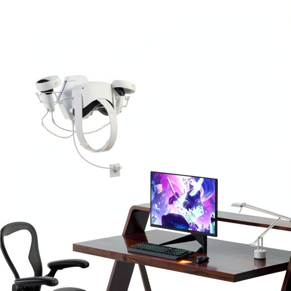 HiBloks Oculus Quest 2 Mount Charging Station with 7‑Color LED Light-5