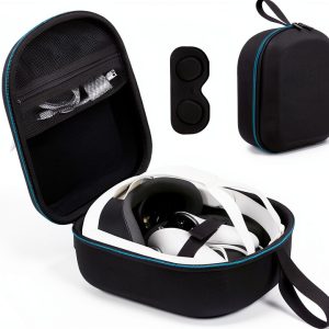 XINGFUDAO Meta Quest 3 VR Carrying Case Black Hard Protective Sleeve-0