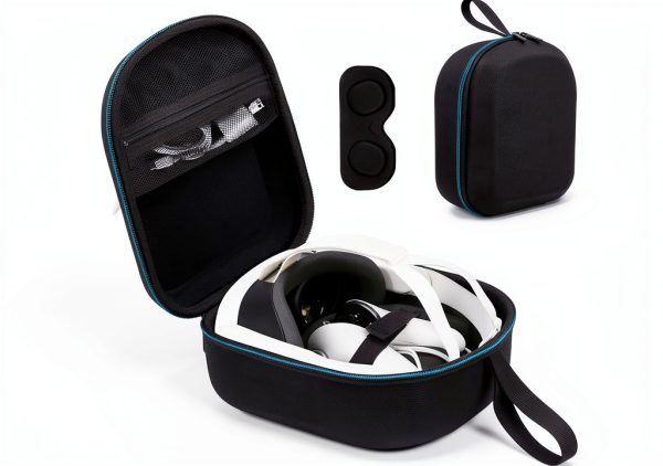 XINGFUDAO Meta Quest 3 VR Carrying Case Black Hard Protective Sleeve-0