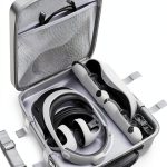 Hastraith PSVR2 Hard EVA Carrying Case with Zipper Pocket & Hand Strap-0
