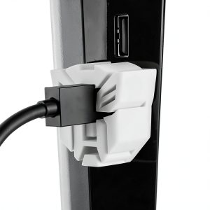 Geekria Cable Plug Protector Compatible with PlayStation 5, PSVR 2 Durable Replacement Line Cover, Anti-Drop Charger Cord Sleeve Management (White)-0