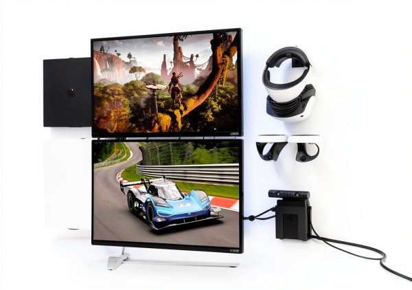 HIDEit Mounts Wall Mount for PSVR 2 - Bundle for PlayStation VR 2 and PSVR2 Sense Controllers - American Company - Not Compatible with Other VR Headsets-2