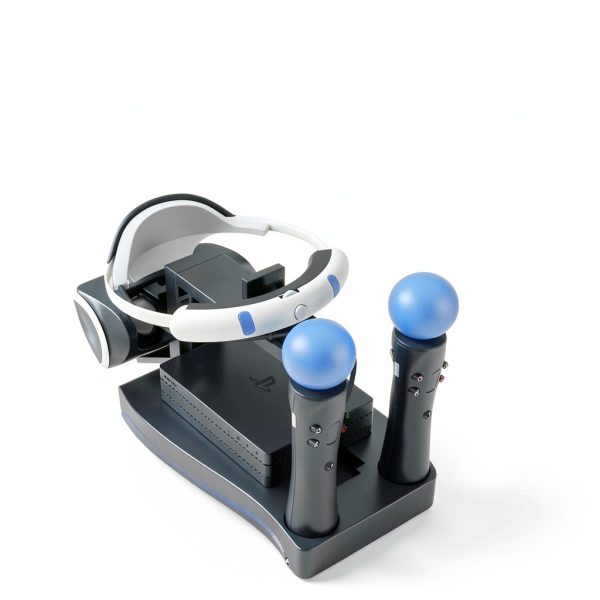 Skywin PSVR Stand for PlayStation VR Headset and Move Controllers – Charging and Display Station, Gift for Christmas, Birthday Gift, Easter Surprise, and Holiday Present Idea for Gamers, Teens & Men-1