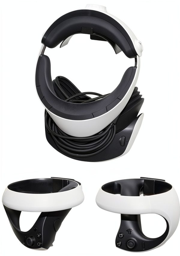 HIDEit Mounts Wall Mount for PSVR 2 - Bundle for PlayStation VR 2 and PSVR2 Sense Controllers - American Company - Not Compatible with Other VR Headsets-0