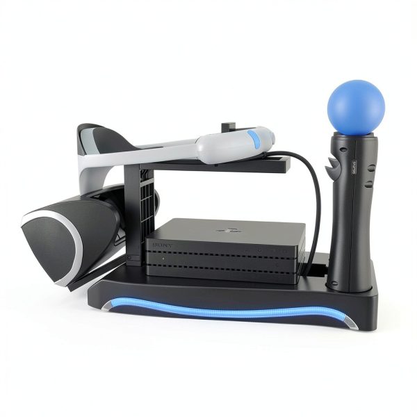 Skywin PSVR Stand for PlayStation VR Headset and Move Controllers – Charging and Display Station, Gift for Christmas, Birthday Gift, Easter Surprise, and Holiday Present Idea for Gamers, Teens & Men-4