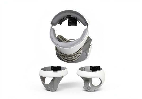 HIDEit Mounts Wall Mount for PSVR 2 - Bundle for PlayStation VR 2 and PSVR2 Sense Controllers - American Company - Not Compatible with Other VR Headsets-1